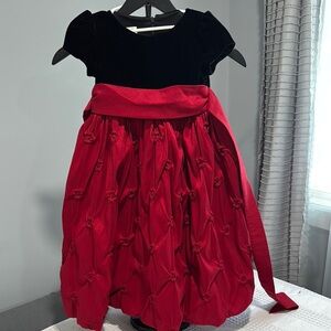 Cinderella Black and Red Fit and Flare Dress for Weddings